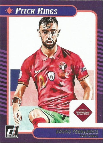 #4 Bruno Fernandes - Portugal - 2021-22 Donruss - Pitch Kings Soccer