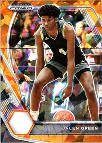 #4 Jalen Green - NBA G League Ignite - 2021 Panini Prizm Draft Picks - Orange Ice Basketball