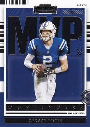#MVP-CWE Carson Wentz - Indianapolis Colts - 2021 Panini Contenders - MVP Contenders Football