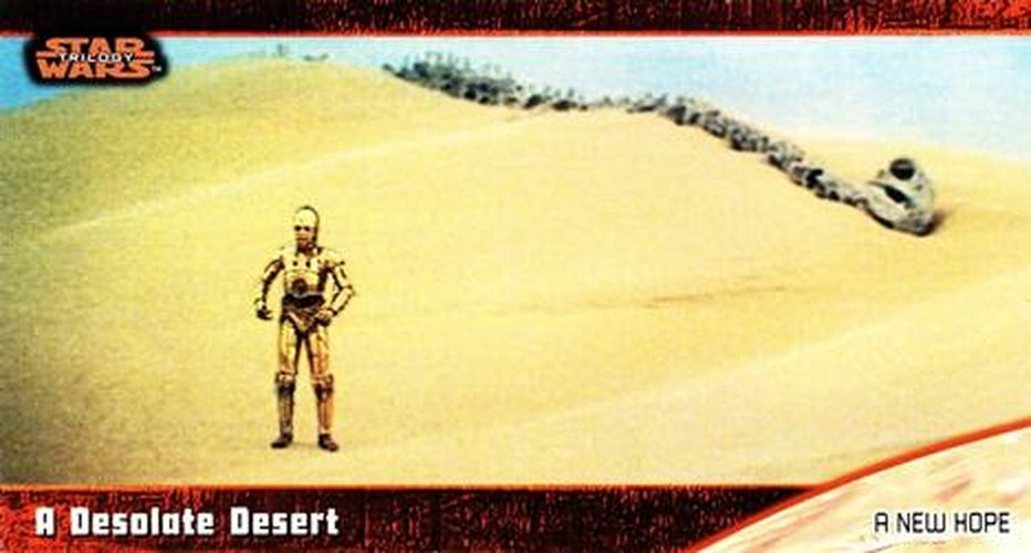 #4 A Desolate Desert - 1997 Topps Widevision Star Wars Trilogy