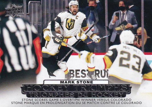 #HT-4 Mark Stone - Vegas Golden Knights - 2022-23 Upper Deck Tim Hortons - Hockey Triumphs Hockey