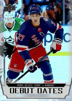 #DD-4 Nils Lundkvist - New York Rangers - 2022-23 Upper Deck - Debut Dates Hockey