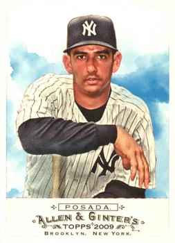 #4 Jorge Posada - New York Yankees - 2009 Topps Allen & Ginter Baseball