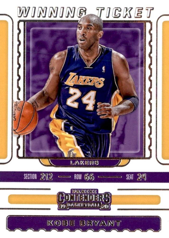 #4 Kobe Bryant - Los Angeles Lakers - 2019-20 Panini Contenders - Winning Ticket Basketball