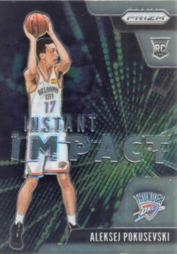 #4 Aleksej Pokusevski - Oklahoma City Thunder - 2020-21 Panini Prizm - Instant Impact Basketball