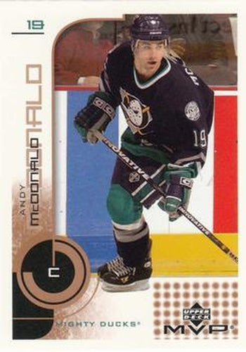 #4 Andy McDonald - Anaheim Mighty Ducks - 2002-03 Upper Deck MVP Hockey