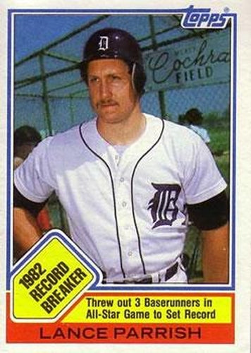 #4 Lance Parrish - Detroit Tigers - 1983 Topps Baseball