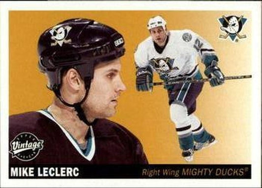 #4 Mike LeClerc - Anaheim Mighty Ducks - 2002-03 Upper Deck Vintage Hockey