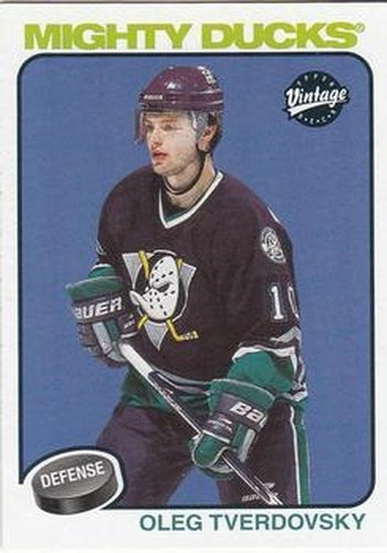 #4 Oleg Tverdovsky - Anaheim Mighty Ducks - 2001-02 Upper Deck Vintage Hockey