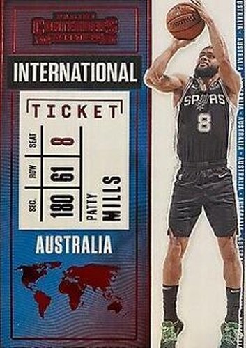 #4 Patty Mills - San Antonio Spurs - 2020-21 Panini Contenders - International Ticket Basketball
