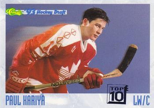 #4 Paul Kariya - Canada - 1993 Classic '93 Hockey Draft Hockey