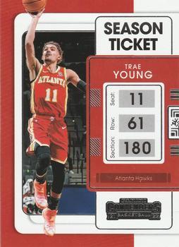 #4 Trae Young - Atlanta Hawks - 2021-22 Panini Contenders Basketball