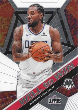 #4 Kawhi Leonard - Los Angeles Clippers - 2019-20 Panini Mosaic - Will to Win Basketball