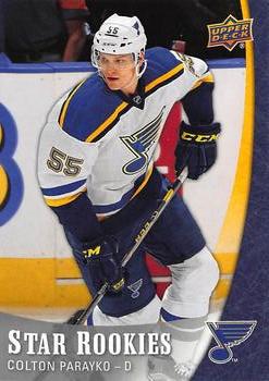 #4 Colton Parayko - St. Louis Blues - 2015-16 Upper Deck Star Rookies Hockey