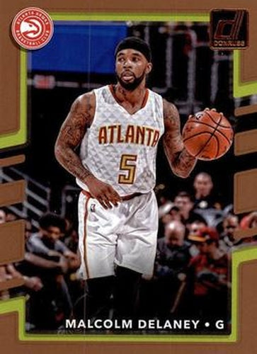 #4 Malcolm Delaney - Atlanta Hawks - 2017-18 Donruss Basketball