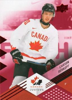 #4 Carson Rehkopf - Canada - 2024 Upper Deck Team Canada Juniors - Red Foil Hockey