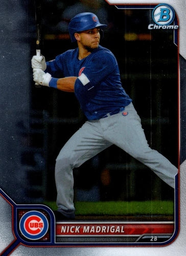 #4 Nick Madrigal - Chicago Cubs - 2022 Bowman Chrome Baseball