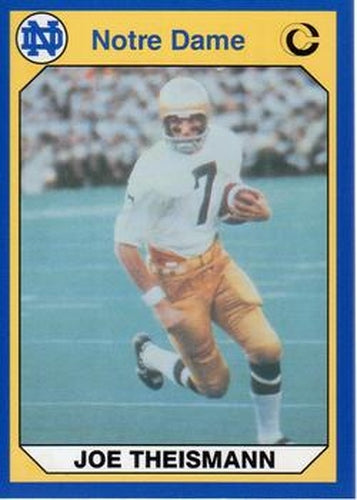 #4 Joe Theismann - Notre Dame Fighting Irish - 1990 Collegiate Collection Notre Dame Football