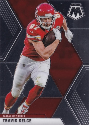 #4 Travis Kelce - Kansas City Chiefs - 2020 Panini Mosaic Football