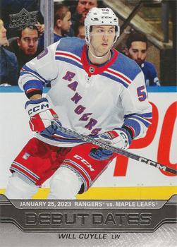 #DD-4 Will Cuylle - New York Rangers - 2023-24 Upper Deck - Debut Dates Hockey