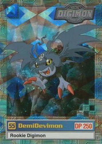 #4of32 55 DemiDevimon - 2000 Upper Deck Digimon Series 2 - Silver Foil