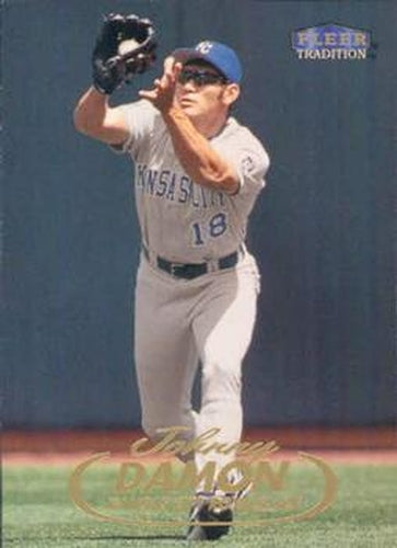 #500 Johnny Damon - Kansas City Royals - 1998 Fleer Tradition Baseball