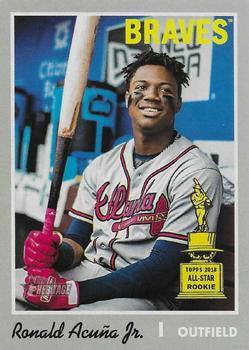 #500c Ronald Acuna Jr. - Atlanta Braves - 2019 Topps Heritage Baseball