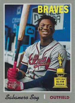#500d Ronald Acuna Jr. - Atlanta Braves - 2019 Topps Heritage Baseball