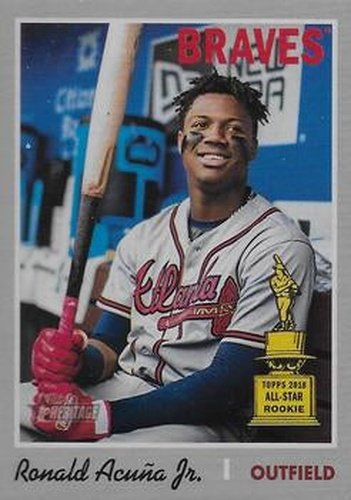 #500e Ronald Acuna Jr. - Atlanta Braves - 2019 Topps Heritage Baseball