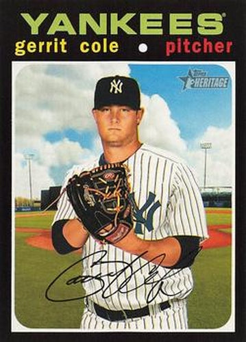 #501 Gerrit Cole - New York Yankees - 2020 Topps Heritage Baseball