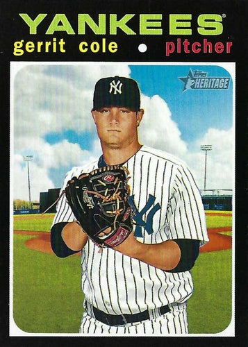 #501c Gerrit Cole - New York Yankees - 2020 Topps Heritage Baseball