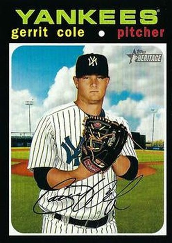 #501e Gerrit Cole - New York Yankees - 2020 Topps Heritage Baseball