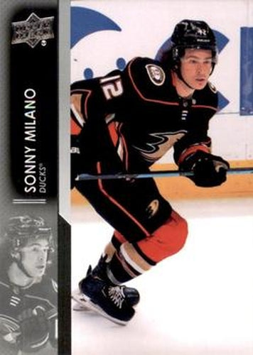 #503 Sonny Milano - Anaheim Ducks - 2021-22 Upper Deck Hockey