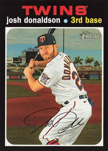 #503 Josh Donaldson - Minnesota Twins - 2020 Topps Heritage Baseball