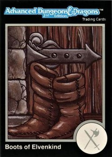 #503 Boots of Elvenkind - 1991 TSR Advanced Dungeons & Dragons - Silver