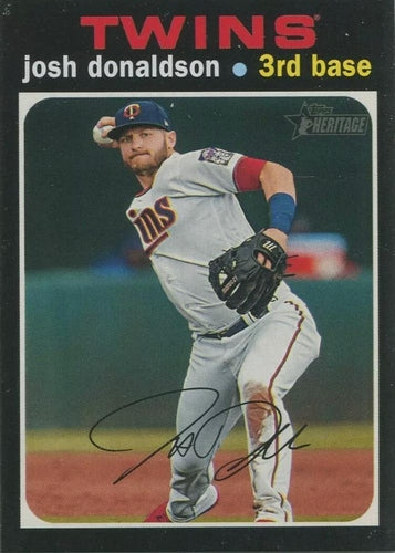 #503b Josh Donaldson - Minnesota Twins - 2020 Topps Heritage Baseball