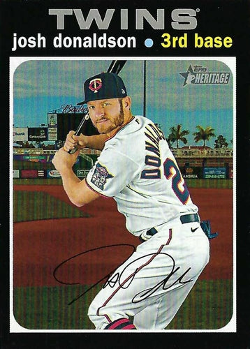 #503c Josh Donaldson - Minnesota Twins - 2020 Topps Heritage Baseball