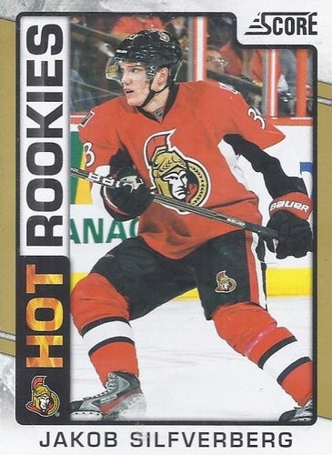 #504 Jakob Silfverberg - Ottawa Senators - 2012-13 Score - Gold Rush Hockey