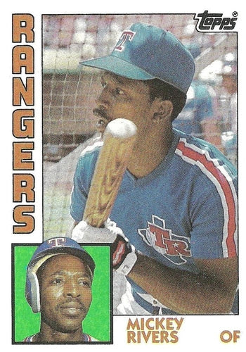 #504 Mickey Rivers - Texas Rangers - 1984 Topps Baseball