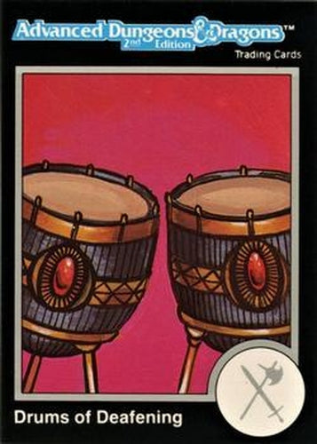 #504 Drums of Deafening - 1991 TSR Advanced Dungeons & Dragons - Silver