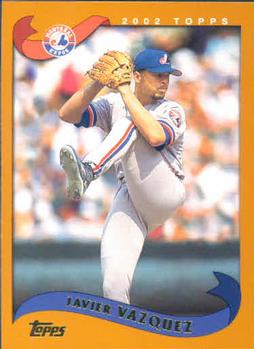 #504 Javier Vazquez - Montreal Expos - 2002 Topps Baseball