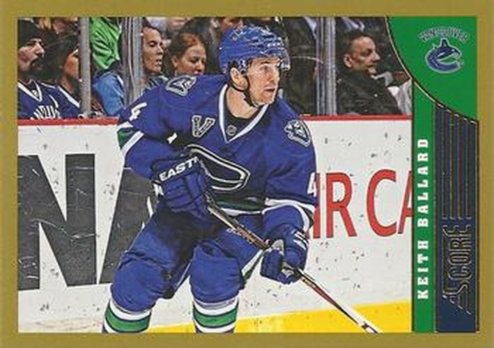 #505 Keith Ballard - Vancouver Canucks - 2013-14 Score - Gold Hockey