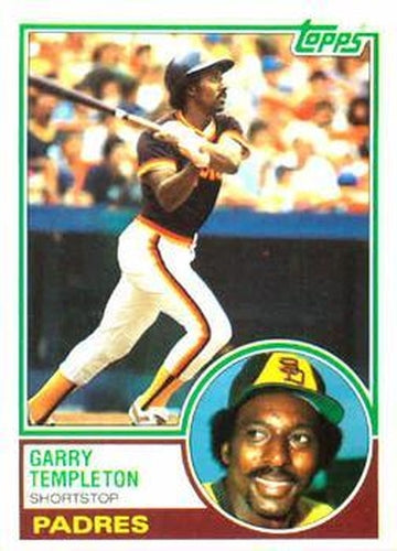 #505 Garry Templeton - San Diego Padres - 1983 Topps Baseball