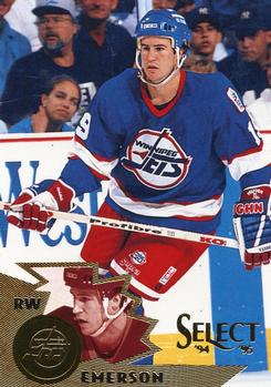 #125 Nelson Emerson - Winnipeg Jets - 1994-95 Select Hockey