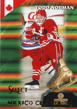 #168 Todd Norman - Canada - 1994-95 Select Hockey