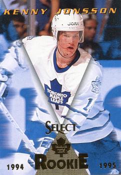 #172 Kenny Jonsson - Toronto Maple Leafs - 1994-95 Select Hockey