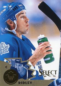 #19 Mike Ridley - Toronto Maple Leafs - 1994-95 Select Hockey