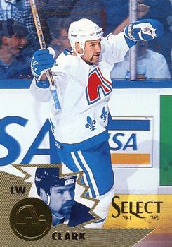 #20 Wendel Clark - Quebec Nordiques - 1994-95 Select Hockey