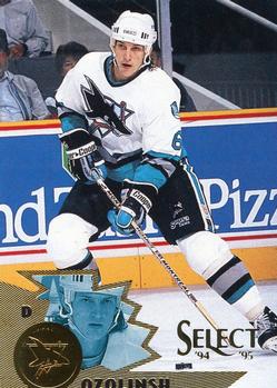 #63 Sandis Ozolinsh - San Jose Sharks - 1994-95 Select Hockey