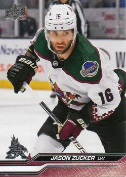 #506 Jason Zucker - Arizona Coyotes - 2023-24 Upper Deck Hockey
